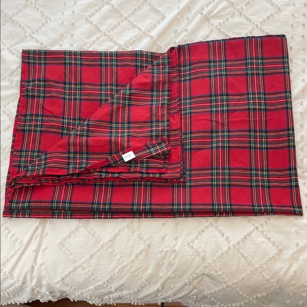 Plaid Holiday Table Cloth 60 x 84